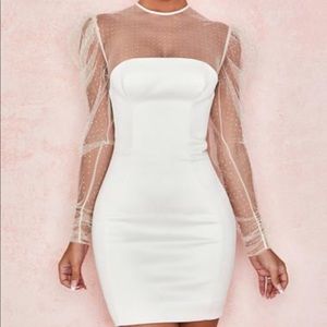 House of CB white Nikola mini dress